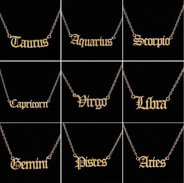 Zodiac Name Plate