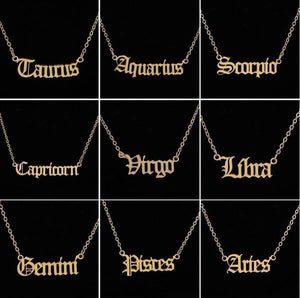 Zodiac Name Plate